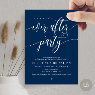 Invitation Heureux Jamais Après Le Dîner De Fête Danser