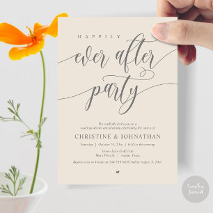 Invitation Heureux Jamais Après Le Dîner De Fête Danser