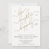 Invitation Heureux Jamais Après Le Dîner De Répétition Invita (Devant)