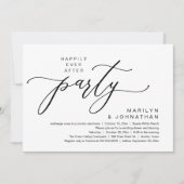 Invitation Heureux Jamais Après Le Dîner D'Elopement Du Maria (Devant)