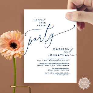 Invitation Heureux Jamais Après Le Dîner D'Elopement Du Maria