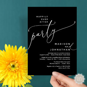 Invitation Heureux Jamais Après Le Dîner D'Elopement Du Maria