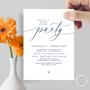 Invitation Heureux Jamais Après Le Dîner D'Elopement Du Maria