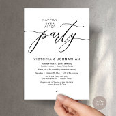 Invitation Heureux Jamais Après Le Dîner D'Elopement Du Maria