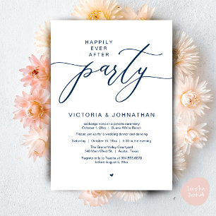 Invitation Heureux Jamais Après Le Dîner D'Elopement Du Maria