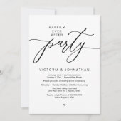 Invitation Heureux Jamais Après Le Dîner D'Elopement Du Maria (Devant)