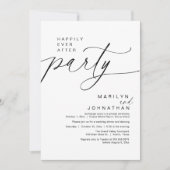 Invitation Heureux Jamais Après Le Dîner D'Elopement Du Maria (Devant)