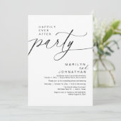 Invitation Heureux Jamais Après Le Dîner D'Elopement Du Maria (Debout devant)