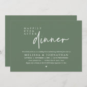 Invitation Heureux Jamais Après Le Dîner Mariage Dancing Part (Devant / Derrière)