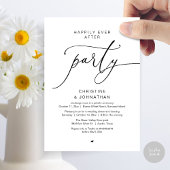 Invitation Heureux Jamais Après Le Dîner Mariage Dancing Part