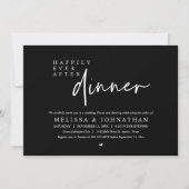 Invitation Heureux Jamais Après Le Dîner Mariage Dancing Part (Devant)