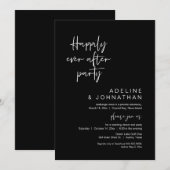 Invitation Heureux Jamais Après Le Dîner Mariage De Fête, Noi (Devant / Derrière)