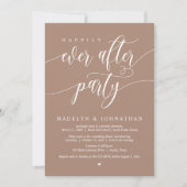 Invitation Heureux Jamais Après Le Dîner Mariage De Fête, Tau (Devant)