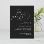 Invitation Heureux Jamais Après Le Dîner Mariage Elopement (Debout devant)