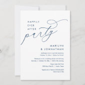 Invitation Heureux Jamais Après Le Dîner Mariage Elopement (Devant)