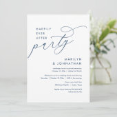 Invitation Heureux Jamais Après Le Dîner Mariage Elopement (Debout devant)