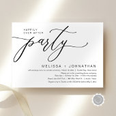 Invitation Heureux Jamais Après Le Dîner Mariage Elopement