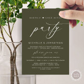 Invitation Heureux Jamais Après Le Dîner, Mariage Elopement