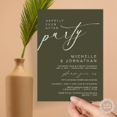 Invitation Heureux Jamais Après Le Dîner, Mariage Elopement