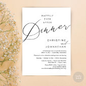 Invitation Heureux Jamais Après Le Dîner Mariage Elopement Sc