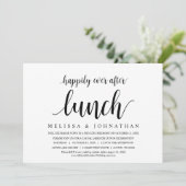 Invitation Heureux Jamais après le Mariage Elopement déjeuner (Debout devant)