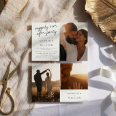Invitation Heureux Jamais après le Mariage photo moderne du p