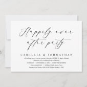 Invitation Heureux Jamais après le parti Mariage Elopement (Devant)