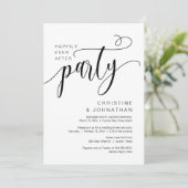 Invitation Heureux Jamais après le parti Mariage Elopement (Debout devant)