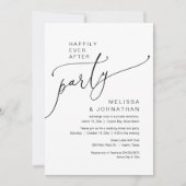 Invitation Heureux Jamais après le parti Mariage Elopement (Devant)