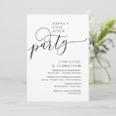 Invitation Heureux Jamais après le parti Mariage Elopement (Debout devant)