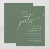 Invitation Heureux Jamais après le parti Mariage Elopement (Devant / Derrière)