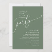 Invitation Heureux Jamais après le parti Mariage Elopement (Devant)
