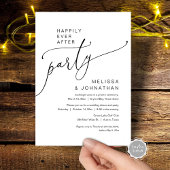 Invitation Heureux Jamais après le parti Mariage Elopement
