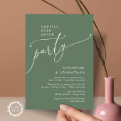 Invitation Heureux Jamais après le parti Mariage Elopement