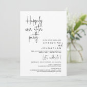 Invitation Heureux Jamais après le parti Mariage Elopement (Debout devant)