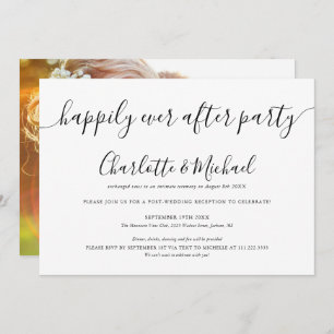Invitation Heureux Jamais après l'élection du Mariage du part