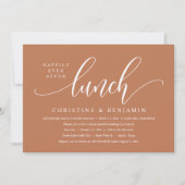 Invitation Heureux Jamais Après L'Elopement Du Déjeuner, Scri (Devant)