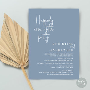 Invitation Heureux Jamais après l'invitation du parti Mariage