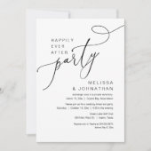 Invitation Heureux Jamais après l'invitation du parti Mariage (Devant)