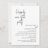 Invitation Heureux Jamais après l'invitation du parti Mariage (Devant)