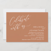 Invitation Heureux Jamais après Mariage Elopement Brunch (Devant)