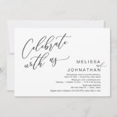 Invitation Heureux Jamais après Mariage Elopement Brunch (Devant)