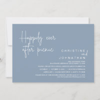 Heureux Jamais Après Pique-Nique, Mariage Elopemen