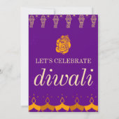 INVITATION HEUREUX PARTI DIWALI (Dos)