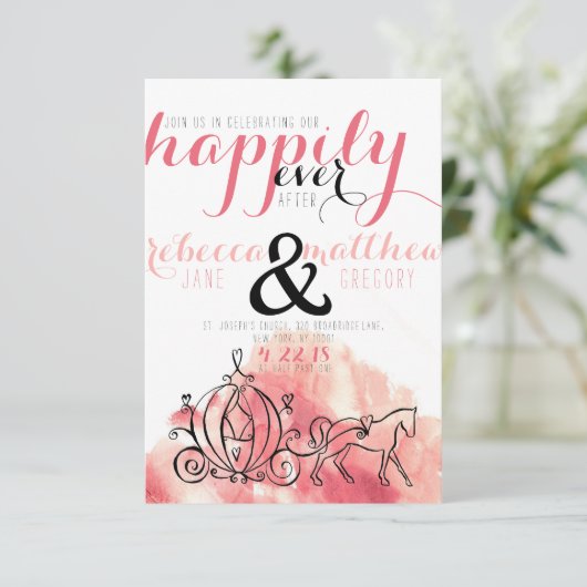 Invitation Heureux pour toujours ! (Debout devant)