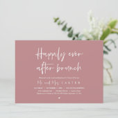 Invitation Heureux pour toujours après le brunch, Moderne apr (Debout devant)