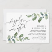 Invitation Heureux Pour Toujours, Dîner de Fiançailles, Verdu (Devant)