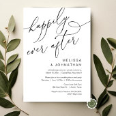 Invitation Heureux Pour Toujours, Dîner de Mariage en Intimit