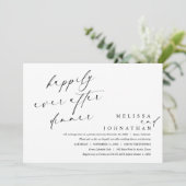 Invitation Heureux pour toujours dîner et danser  (Debout devant)