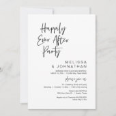 Invitation Heureux pour toujours, Fête de mariage en fuite (Devant)